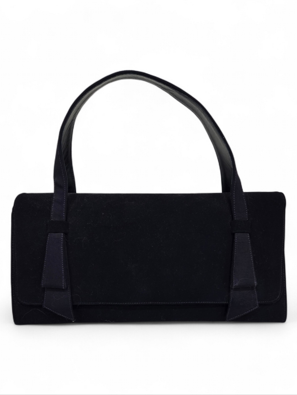 LENNOX VINTAGE NAVY SUEDE PURSE 1950s ERA